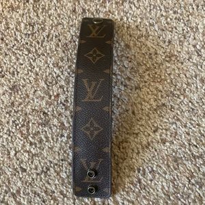 Louis Vuitton wrap leather cuff bracelet